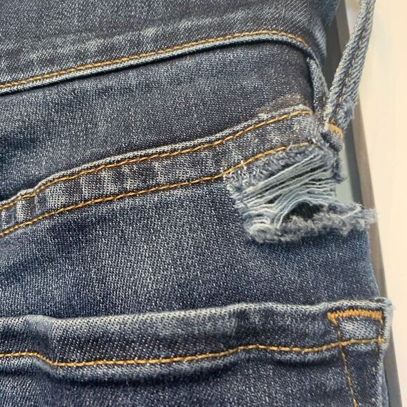 Frame Distressed Le Skinny De Jeanne Jeans - Picture 5 of 8